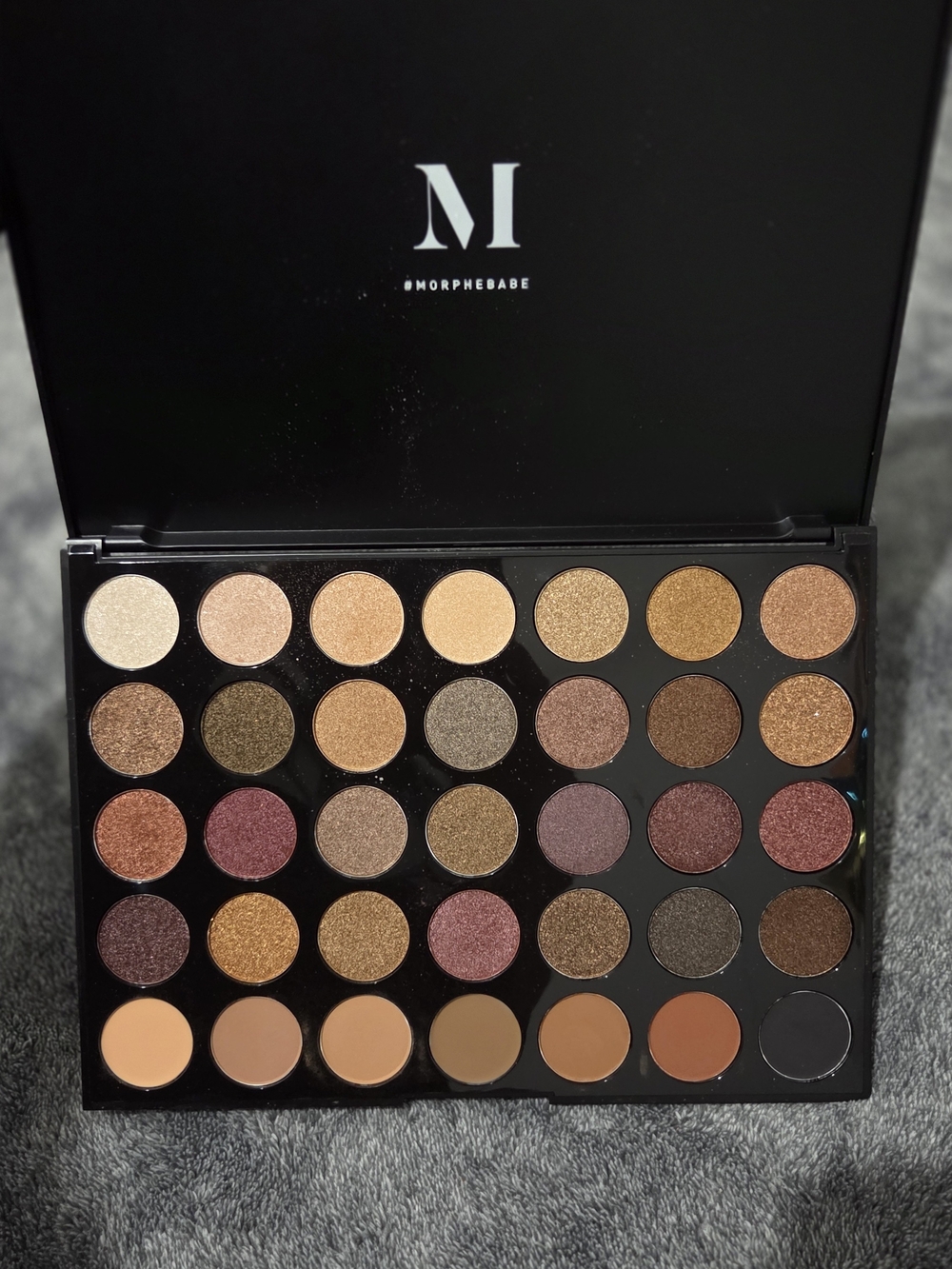 Morphe Neutral Shimmer & Matte Eyeshadow Palette - Warm Browns & Golds